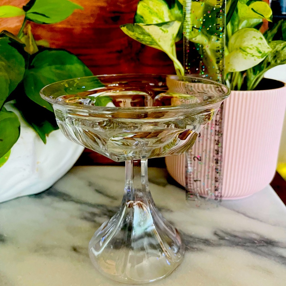 Hearsay Pressed Glass Goblet